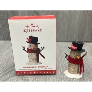 Hallmark Keepsake Christmas Ornament‎ "Birch Branch Snowman" 2016